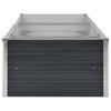Garden Raised Bed Anthracite 240 X 80 X 45 Cm Galvanized Steel