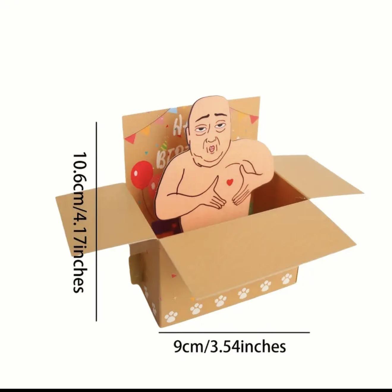 

Funny 3D Pop-Up Birthday Card With Happy Birthday Handmade Paper Invitation Greeting Card For Birthday Party Decor Supplies (As shown-19574)-