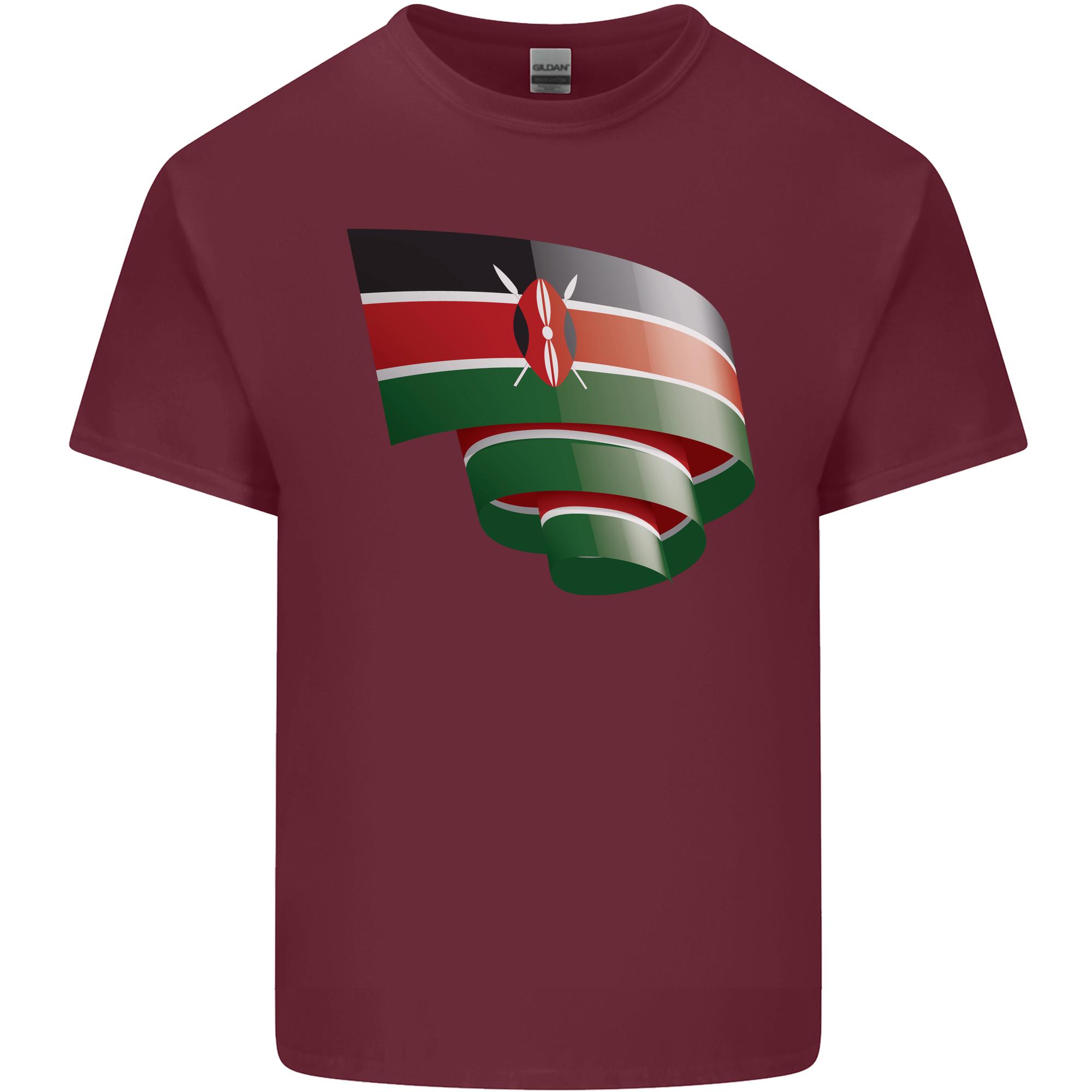 Curled Kenya Flag Kenyan Day Football Unisexs Light Cotton Tshirt S