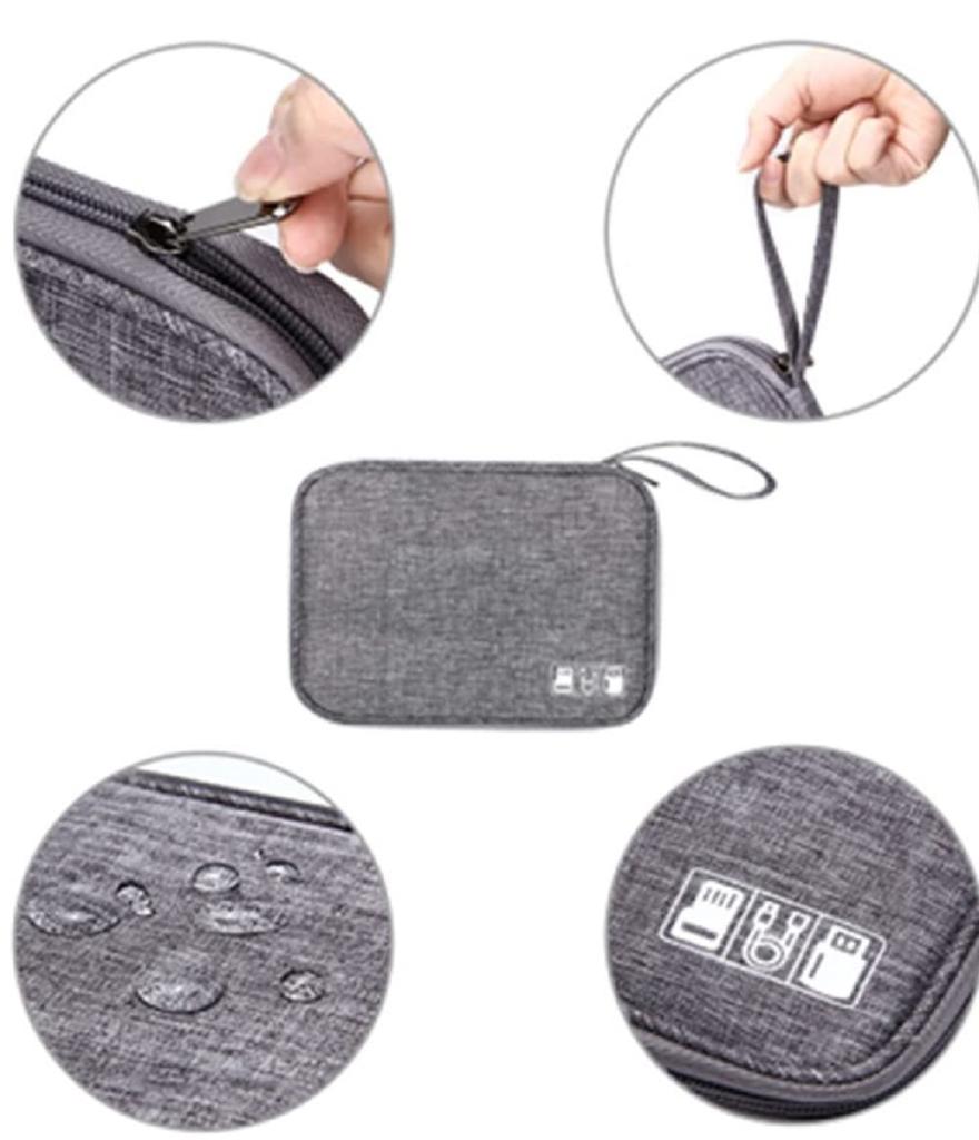 Laptop Cable Storage for Organizing PC Peripherals and Travel Convenient Slim Cosmetic Multifunctional Mesh Organizer for Household Business and