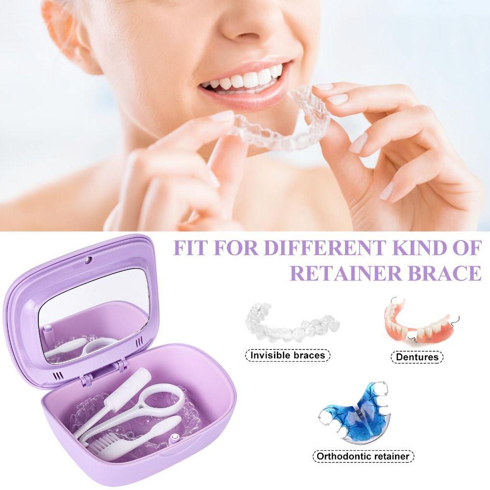 ABS Retainer Case Double Layer Orthodontic Supplies Case New Retainer ...