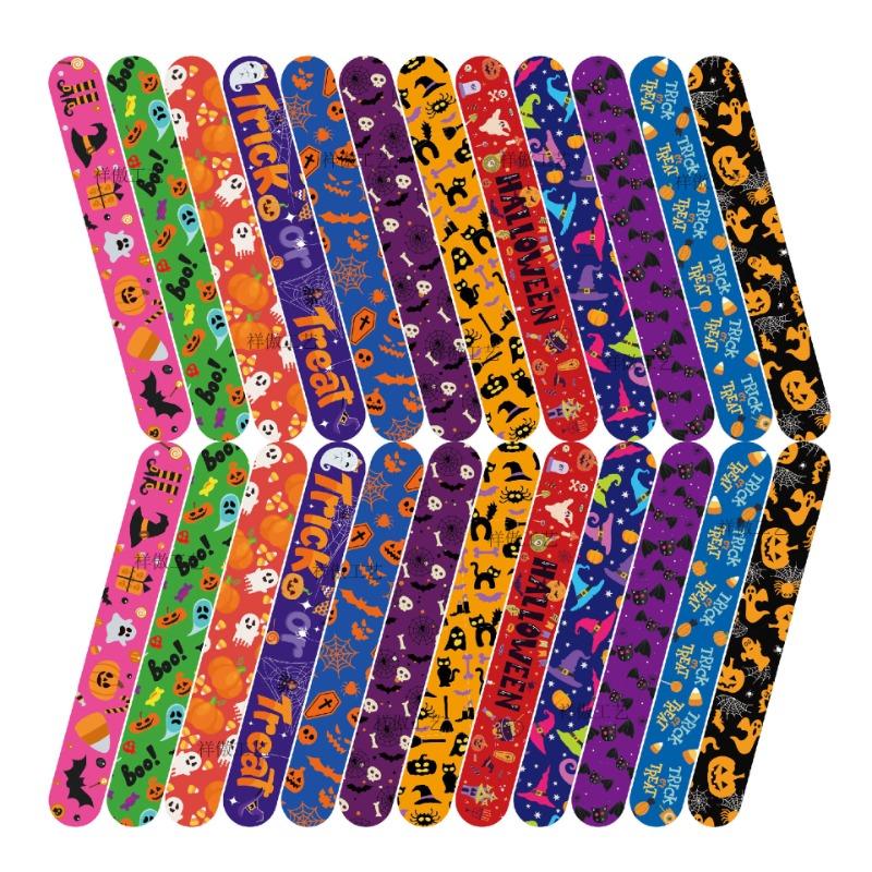 10/30Pc Cartoon Miner Craftings Snap Bracelets  Toy Loot/Party Bag Fillers Hot Game Slap Bracelets for Kids Birthday Party