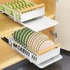 1pc Drawer Dish Rack, Pull Out Organiser, Slide Out Dish Organiser, Kitchenware, Cabinet Organiser, Home Organising and Storage Supplies