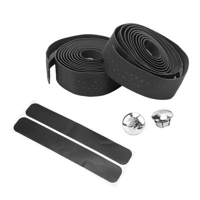 1 Pair Waterproof Bicycle Handlebar Tape Skid Resistance PU Leather Road Vehicle Handlebar