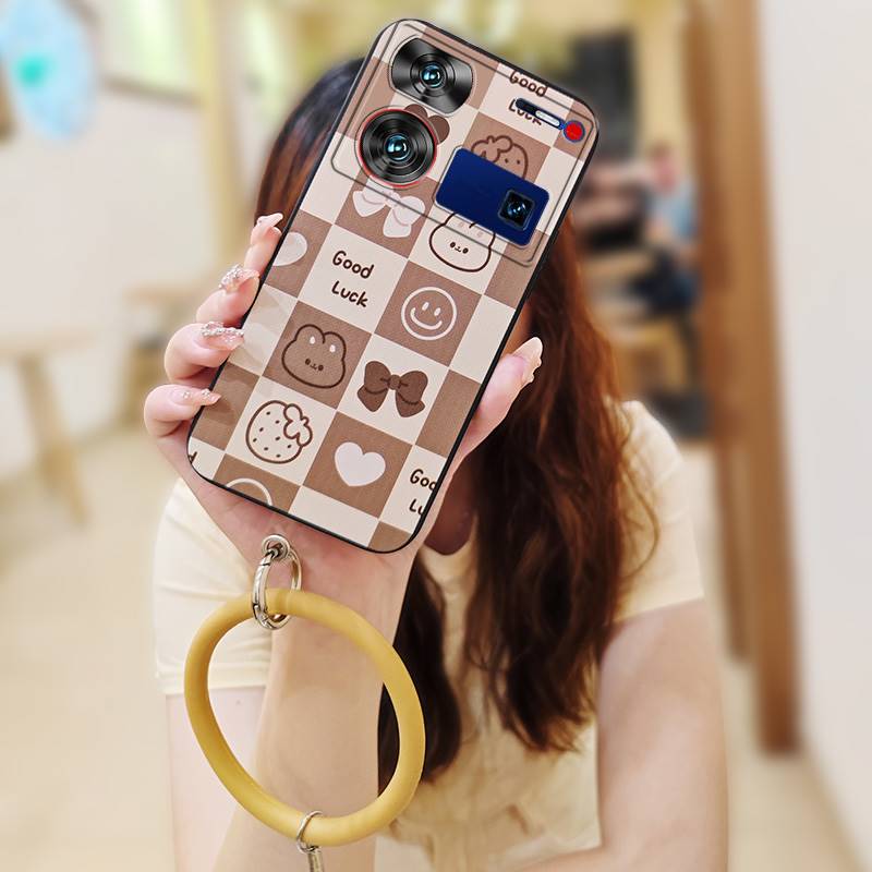 

Bracelet Cute Phone Case For ZTE Nubia Z60 Ultra heat dissipation Cartoon Protective Dirt-resistant Personality Funny ZTE Nubia Z60 Ultra