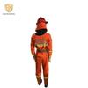 Flame-Retardant Firefighter Uniform with Vest, Helmet, and Boots
