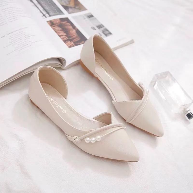 Fashion Women Pointed Party Sandals Luxury Brand Sexy Slingback Lady Flat Banquet Shoes Fashion Drees Slippers Sandalias De Mujer 34-40