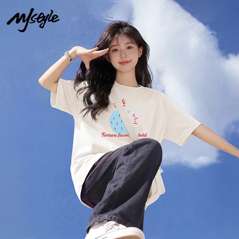MJ Style Women s Loose Fit Cotton T-Shirt M