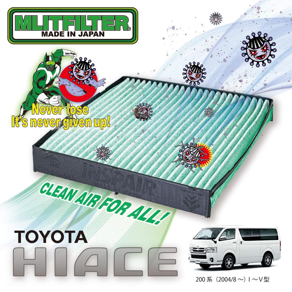 Emlit Filter Toyota Hiace (200er Serie) Klimaanlagenfilter D-010_HIACE Pollenschutz, Antibakteriell, Schimmelresistent, Geruchsresistent