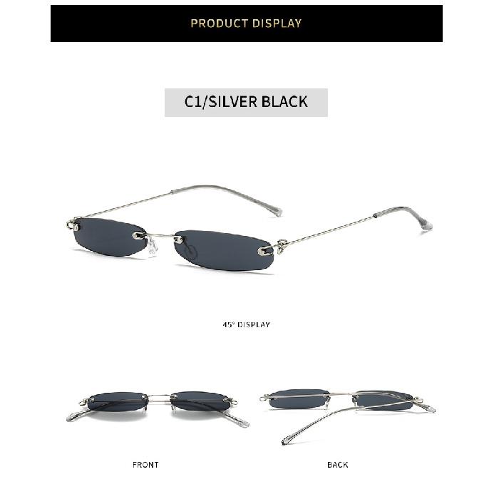 Small Frame Sunglasses, Rimless Sunglasses, Ultra-lightweight Mini Glasses