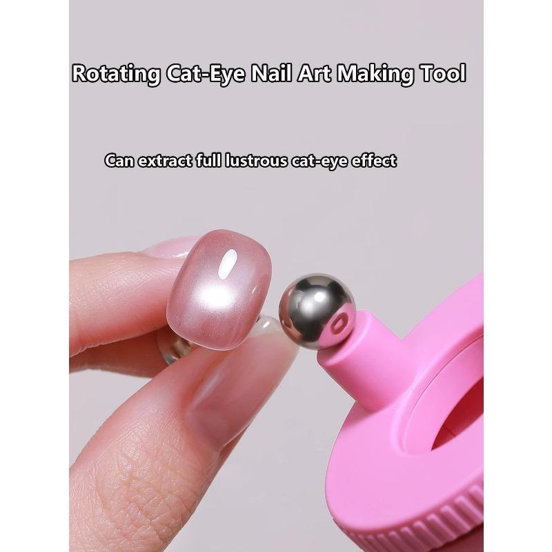 Automatic Glass Bead Cat Eye Nail Art Magnetic Nail Art Auxiliary Tool For Beginner Users Can Quickly Create Wide Cat Eye Nail Art Supplies
