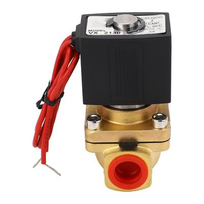 Électrovanne pneumatique à réponse rapide en cuivre, bonne étanchéité, électrovanne normalement fermée pour huile