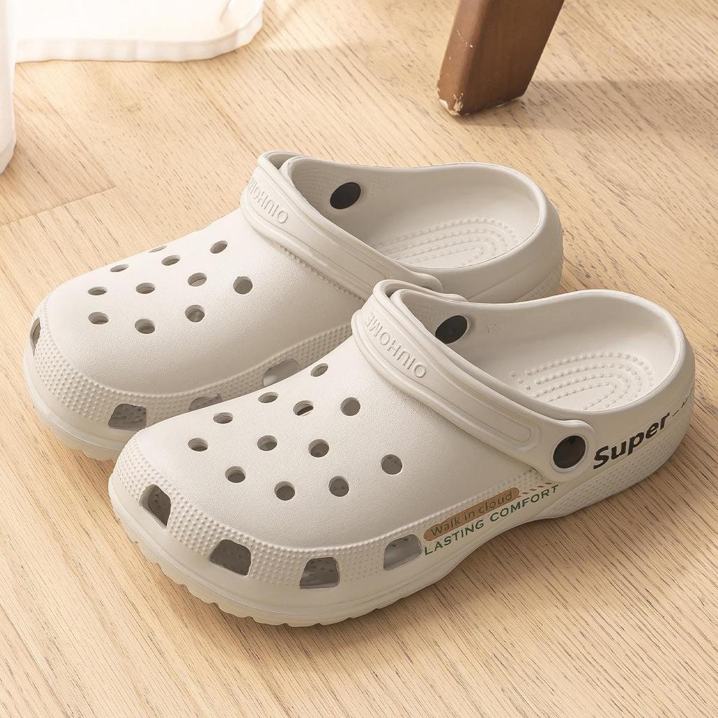 Buty EVA z dziurkami: 2025 Antypoślizgowe Dezodorujące Kapcie Zamknięte na Palce na Plażę i na Zewnątrz, Letni Styl Męski i Damski z Unikalnym Komfortem Kroku.