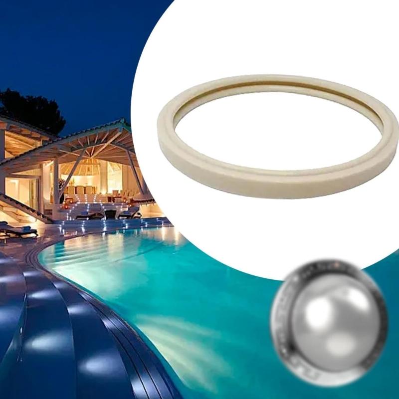 1/2 Pack Synthetic Gasket Set Pool Underwater Light Sealing Rings for Spa and Pool Lights Watertight Seal Protection