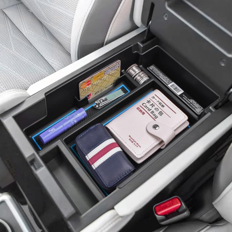 EDBETOS Center Console Organizer Tray Compatible With Nissan Pathfinder Accessories 2024 2025 R53 Interior Secondary Armrest Storage Glove Box