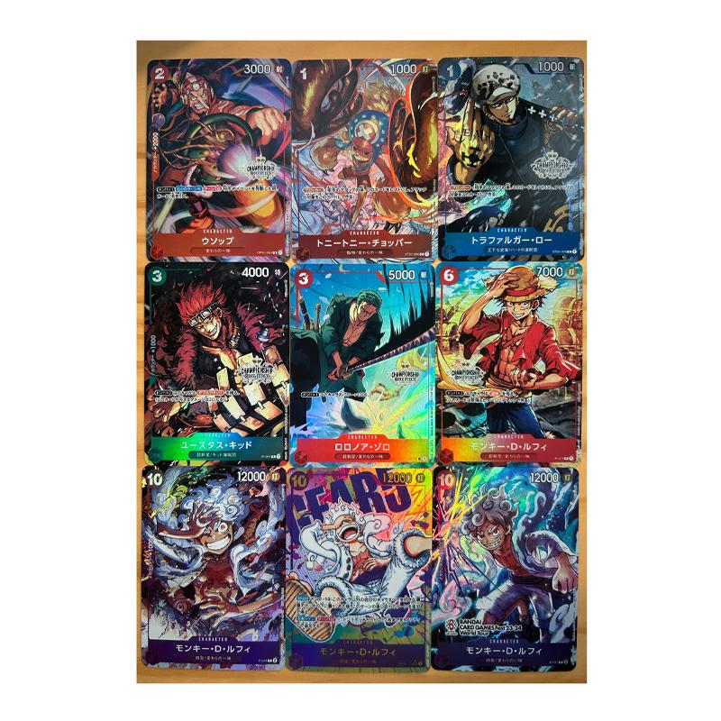 One Piece Diy Monkey Roronoa Zoro D Luffy Self Control Collect Signature Trading Flash Card Anime Cartoon Lovely Gift 63*88mm