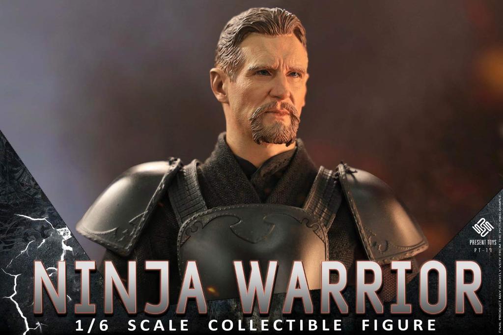 PRESENT TOYS Scale Ninja Samurai Master Double Body Headset Accessory Action Figure [Tbmodel] 1/6 PT-sp17