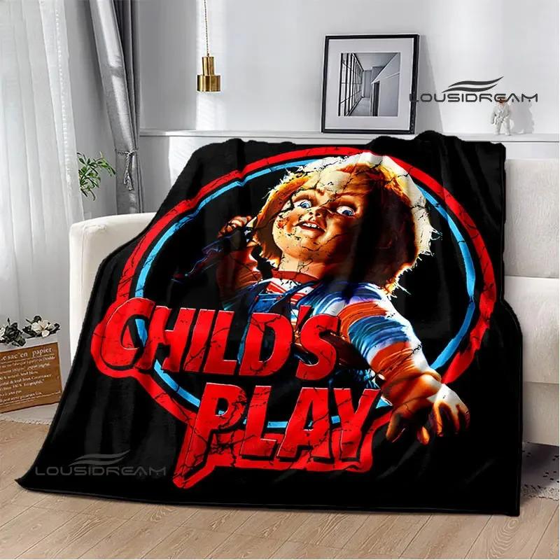 Horror movie Cult of Chucky Flange Warm blanket Soft and comfortable blanket picnic bed linings birthday gift