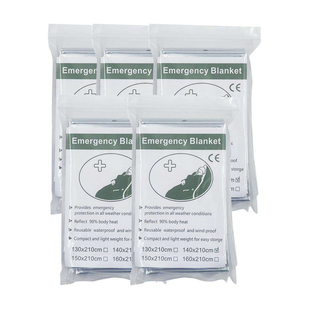 Emergency Thermal Blanket, Lightweight Survival Foil Blanket for Outdoor Camping and First Aid