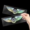 Bunte reflektierende Laser-Engelsflügel-Styling-Auto-Kofferraumtür-Aufkleber für Volkswagen VW Golf Passat Polo Jetta MK4 TSI TDI CADDY