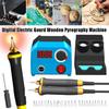 50W 220V  Pyrography Pen Burning Machine Multifunction Digital Gourd Wood Craft Pyrography Machine With 2Pen+24Tips