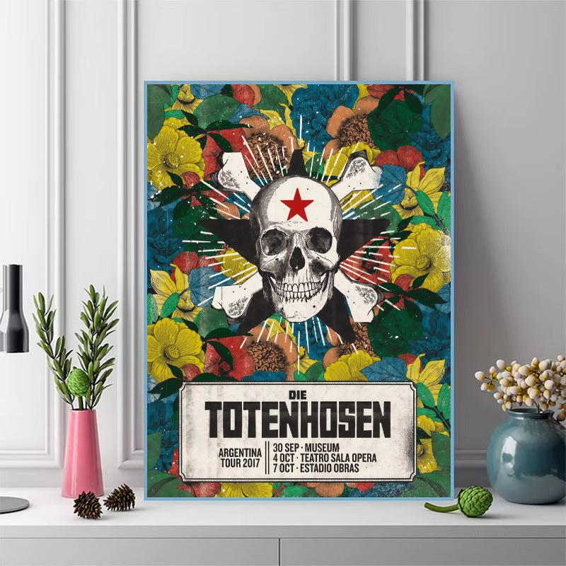 Die Toten Hosen Pattern 3pcs 100% Round Full Drill 5D DIY Diamond Painting Embroidery Cross Stitch Rhinestone Décor