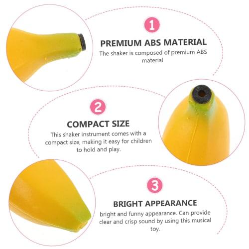 MUSISALY Fake Banana, Fake Fruit Sample, Sandbox, Fake Fruit Banana, Hand Percussion Toy, Fruit Toy, Looks Like a Model, Decoration