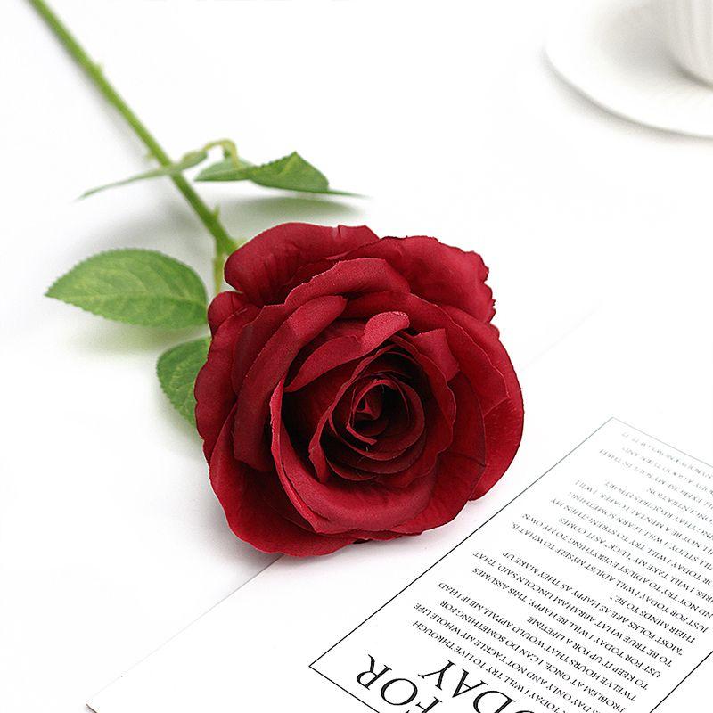 5pcs Rose Artificial Flowers Bouquet Silk Flowers Wedding Marriage Decoration Supplies Fake Flower for Garden Home Decor Outdoor