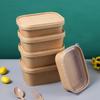 Einweg-Kraftpapier-Lebensmittelbehälter mit Deckel