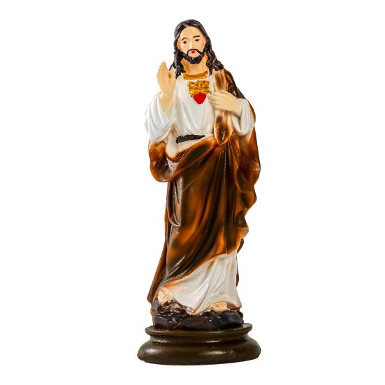 St Joseph Figurine Resin Catholic Religious Figure Sculpture Collectible Saint Joseph Statue for Christmas Festival Decor Desk Mantel Display