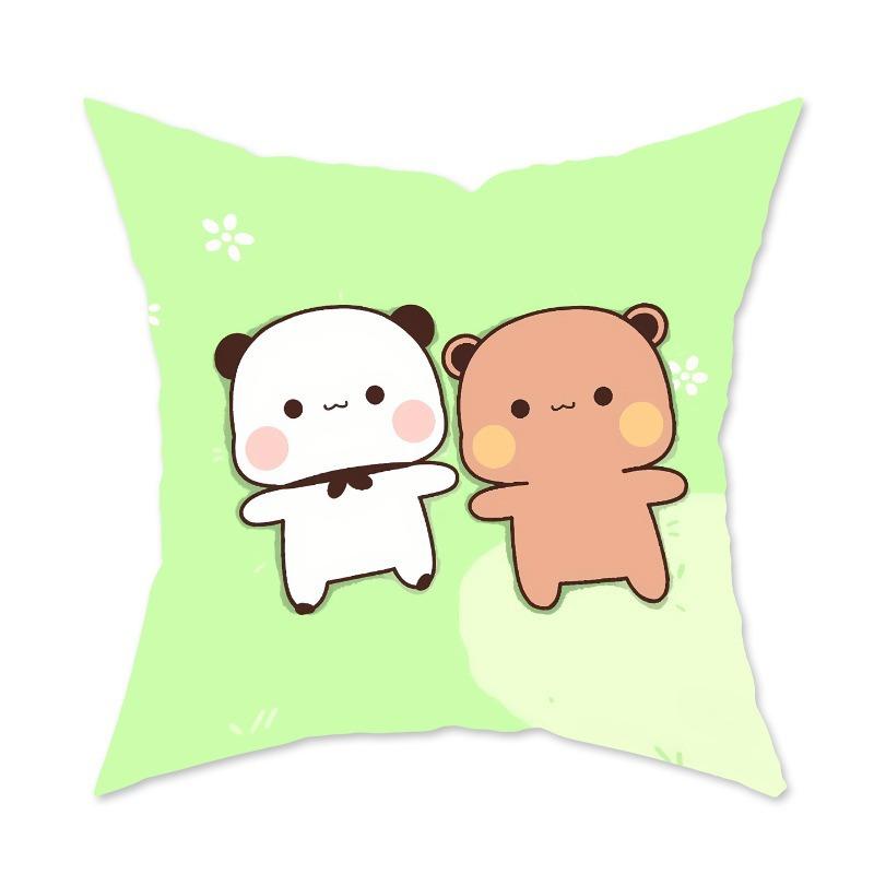 Cute Cartoon Pillow Decorative Sofa Living Room Cushion Bedroom Cartoon Pattern Pillow Back Pillow Lumbar Pillow Case