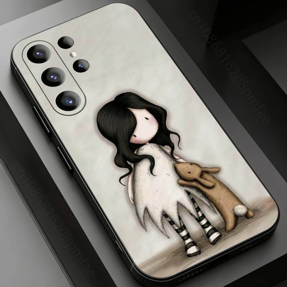 

Cute S-Santoro G-Gorjuss Phone Case for Samsung Galaxy S20,23 Ultra S24,22 Plus S25,26,21FE TPU Cover Samsung S205G