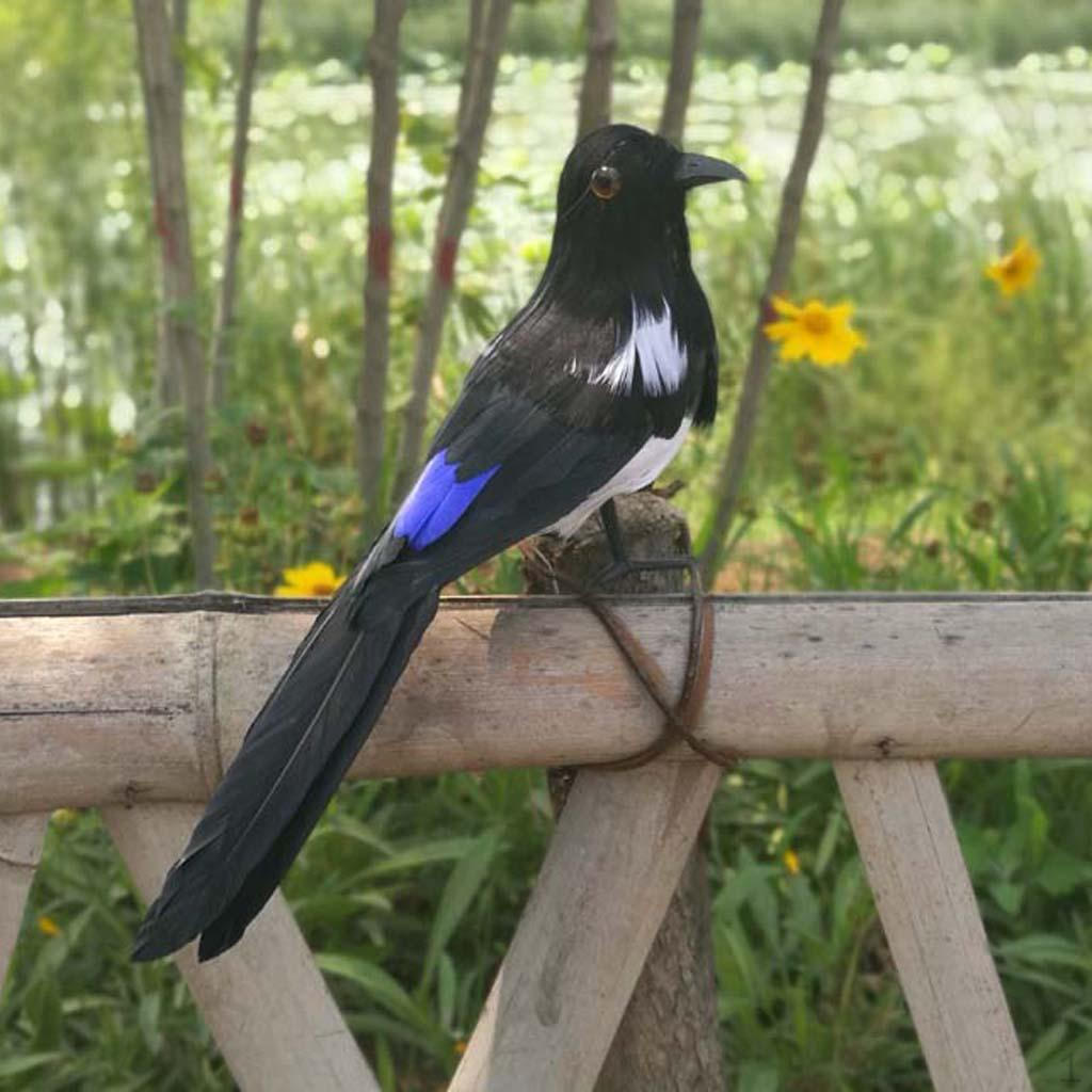 Artificial Bird Raven Magpie Garden and Ornaments