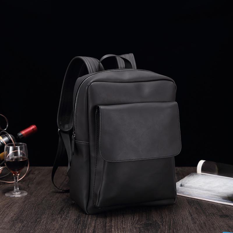 Herr Koreansk Mode Ryggsäck Retro Casual Datorryggsäck Student Skolväska Resväska