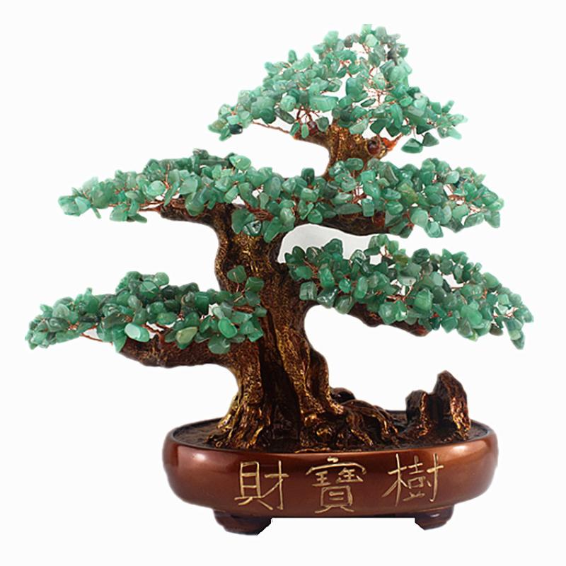 Chakra Crystal Tree with Healing Properties - Bonsai Feng Shui Money Tree for Wealth and Prosperity - 14" / 38cm
