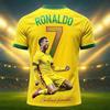 Arrival Special Edition Ronaldo 7 Football Jersey Oversize Sport Short Sleeve Training Uniform Soccer Jersey Men Tshirt
