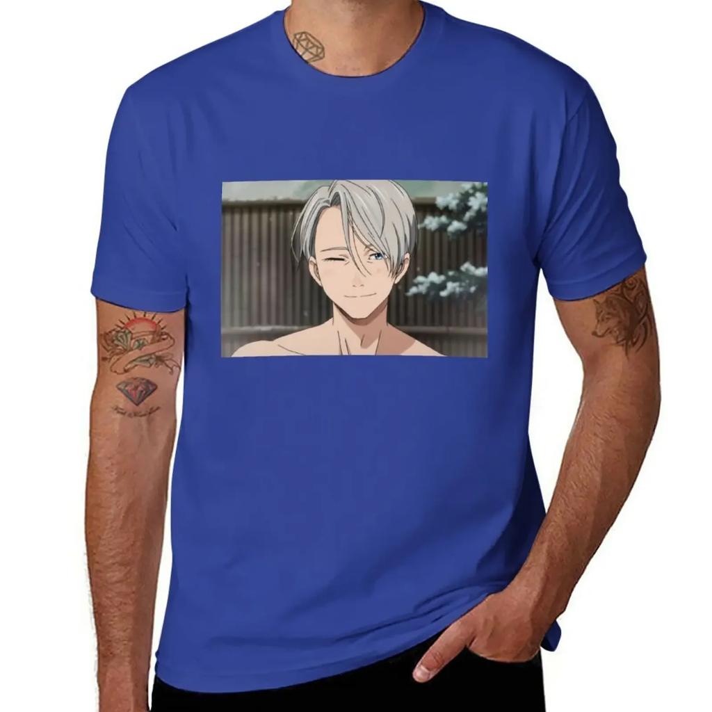 Victor!!! on ice T-Shirt summer top Blouse Men's t-shirts