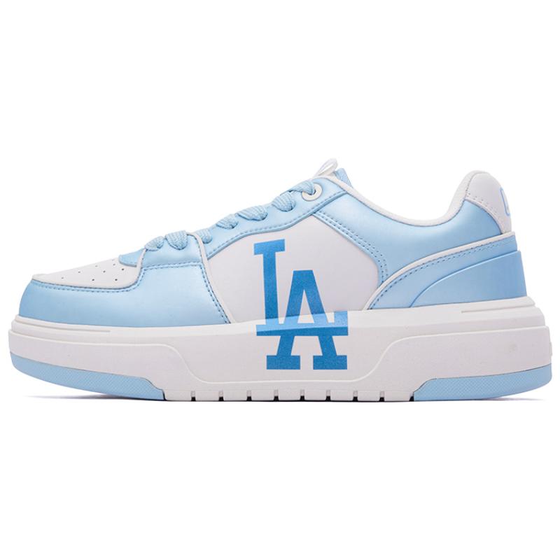 MLB Chunky Liner 24SS Los Angeles Dodgers Нескользящие Низкие Кеды для Скейтборда Унисекс Светло-Голубые Кроссовки 3ASXCLM4N-07SBL 38