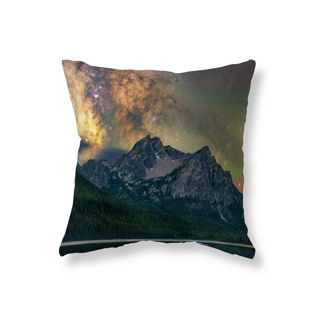 Night Sky Star Landscape Throw Pillow Cover Sofa Car Decorative Pillow Cover Chair Cushion Cover Room Aesthetics Home Decor