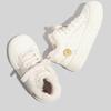 Fleece-lined and Thickened Cotton-padded High-top Sneakers Are Fashionable Versatile Casual and Warm