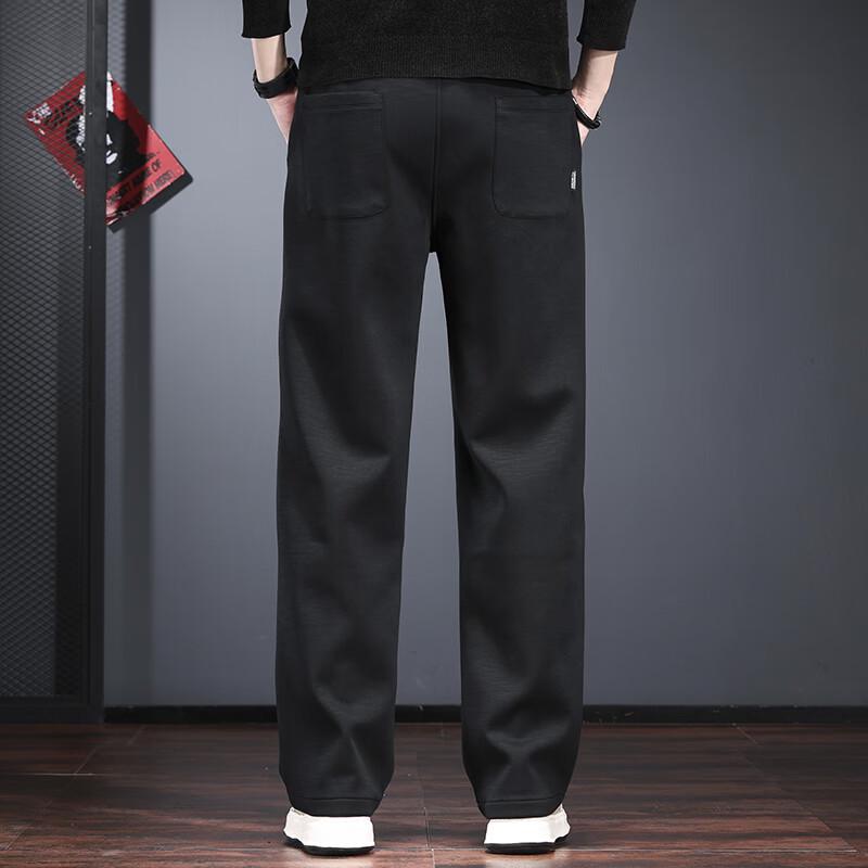 Jie Lei Nuo Men's American Style Loose Fit Straight Leg Joggers