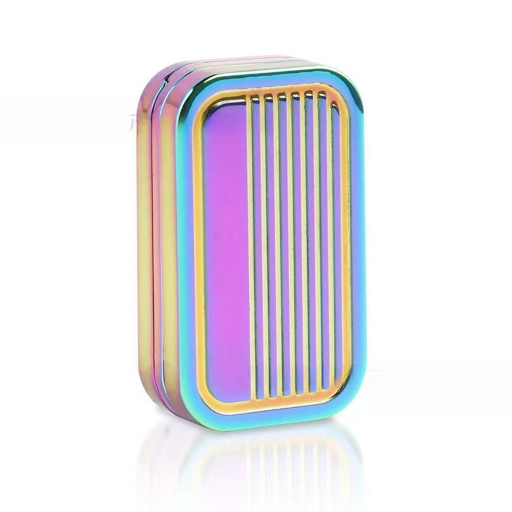 EDC Metal Fidget Slide Toy - Stress Relieving EDC Fidget Slide Leisure Metal Adult Hand Toy Office Desk Toy Gift Pressure Toys разноцветный