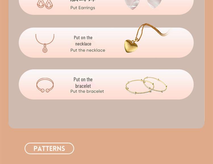 Heart-shaped Travel Jewelry Box for Earrings, Studs, and Rings