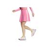 Adidas Originals Striped Colorblock Logo Lace-Up Mid-Waist Casual Skirt Women Bottoms Ballet-Pink JE6043