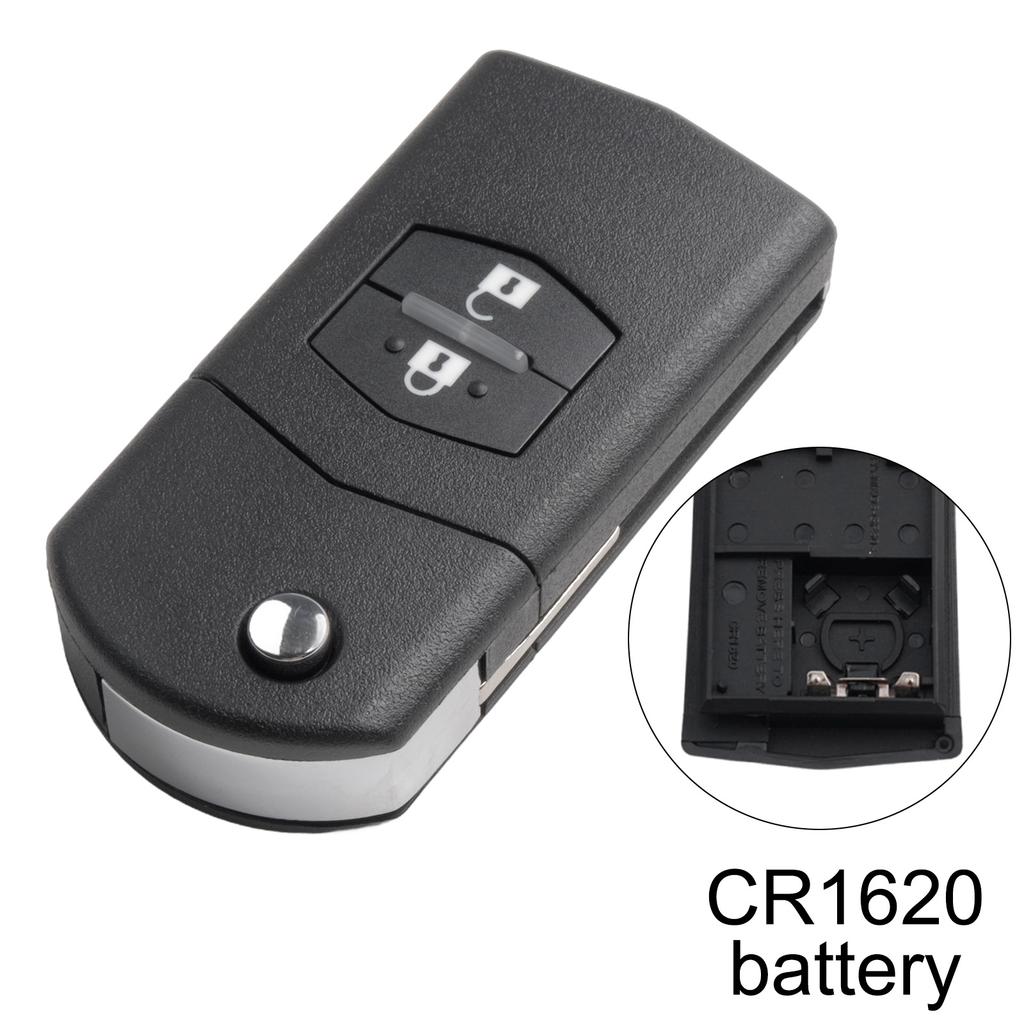 CR1620 Key Shell Security Accessories Brand New Internals Replacement High Quality For Mazda 2 M2(2008 - 2015)