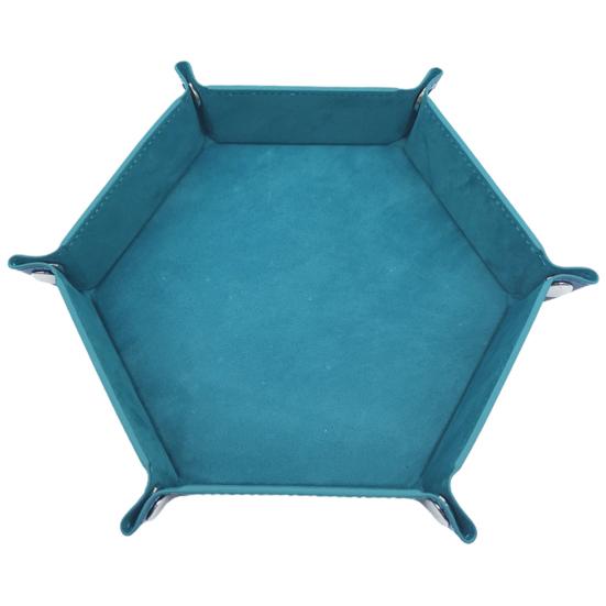 Storage Tray Foldable Large Capacity Faux Leather Assorted Dice Shape Organizer Holder Household Supplies