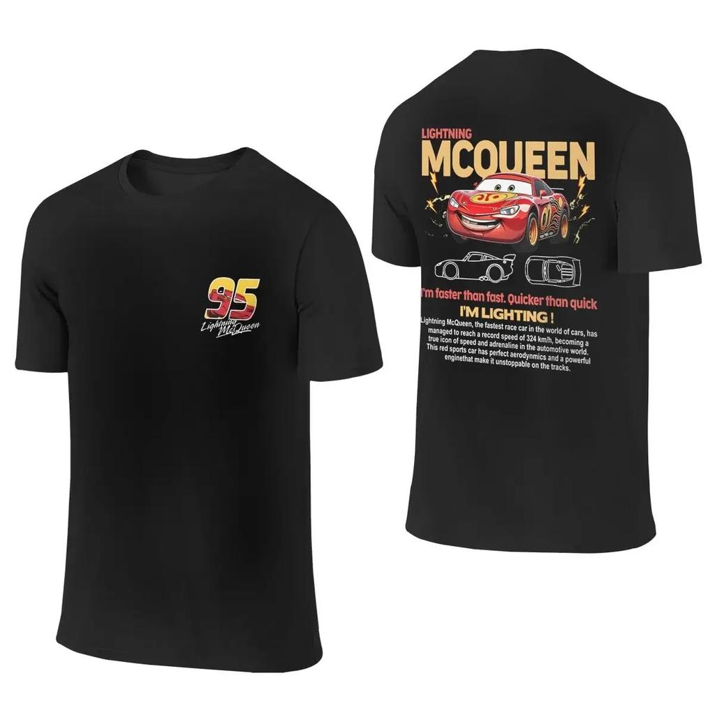 Racing Story T-Shirt Lightning McQueen 2026 Coole Streetwear Paar Unisex Herren Damen Shirt Sommer Baumwolle Damen Tee Oversize Tops
