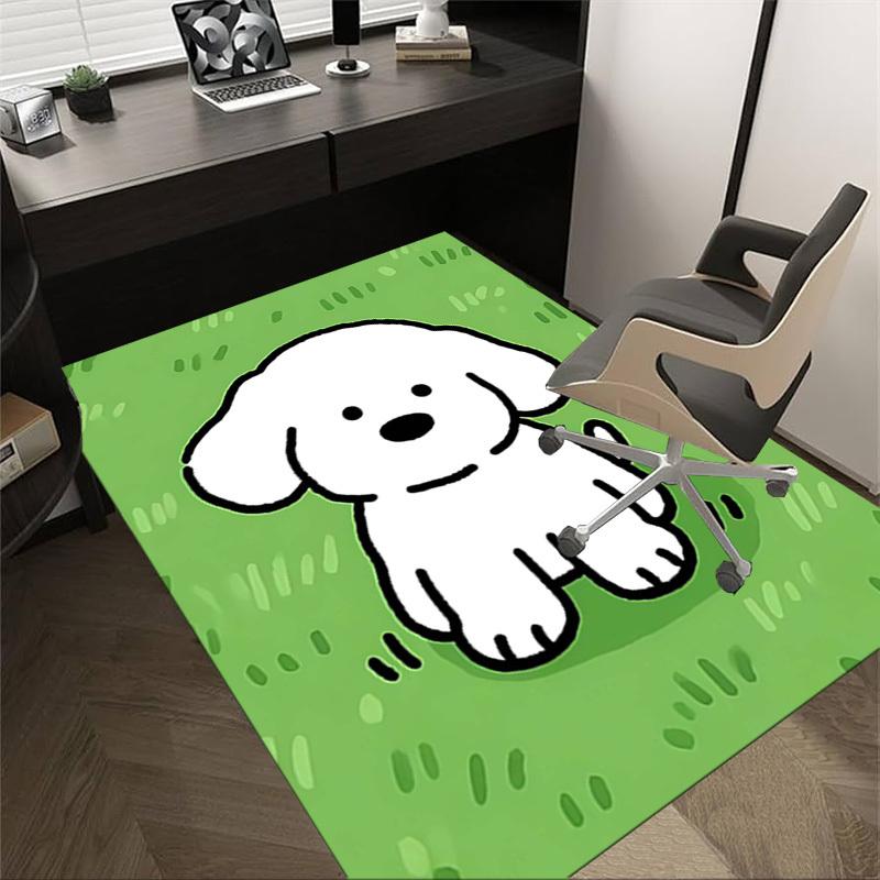 

1PC The puppy on the grass Extra Large Non-Slip Floor carpet, Office, family, bedroom, Studio - Large Area Rug Indoor Rugs, Vibrant Colors-A302 60cm by 90cm