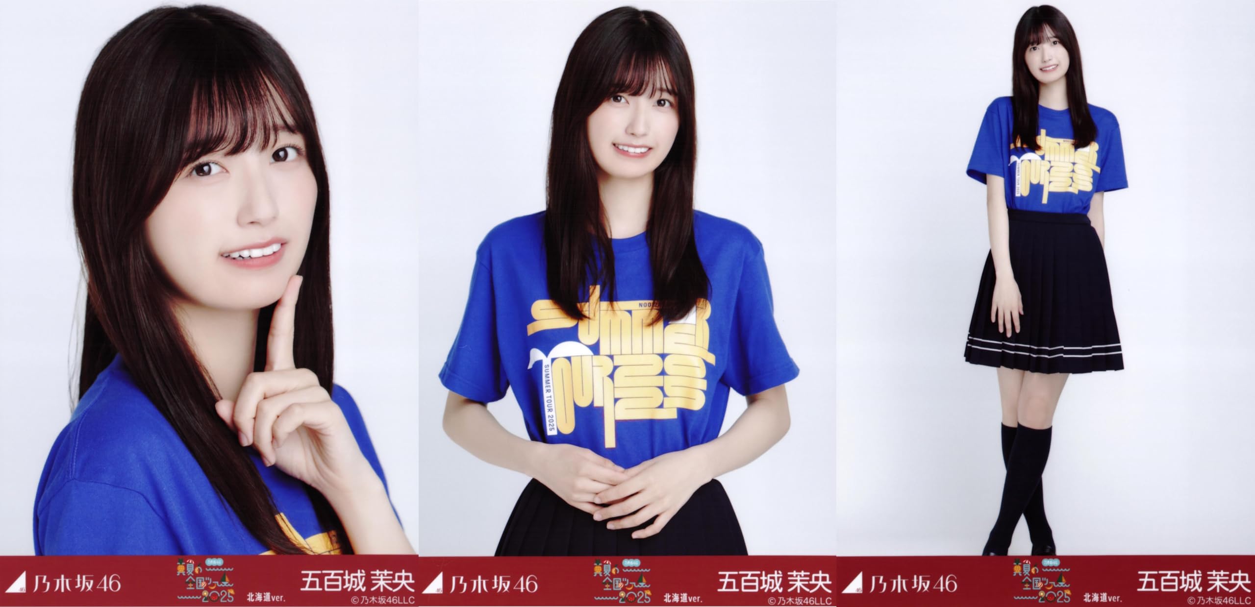 

Nogizaka46 Raw Photo Midsummer National Tour 2025 T-shirt Hokkaido version 3-piece set Mao Ioki