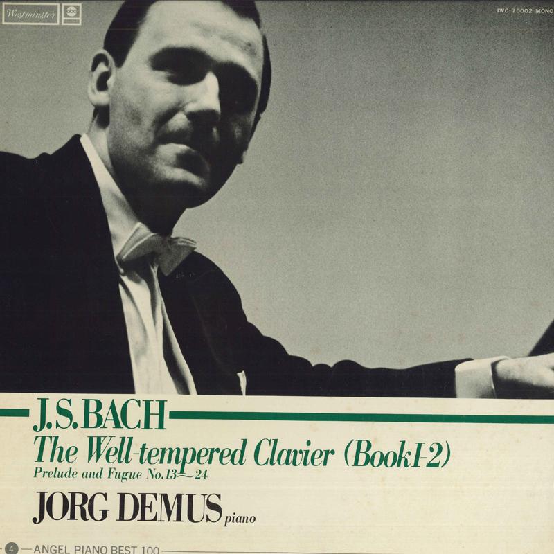 

LP Record JORG DEMUS - Bach: Well-Tempered Clavier [Volume IWC70002 WESTMINSTER Japan Classical Used